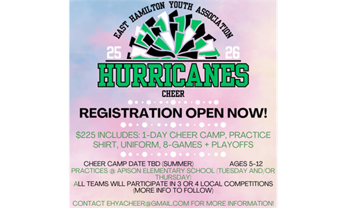 EHYA 2025 YOUTH CHEER SIGNUPS